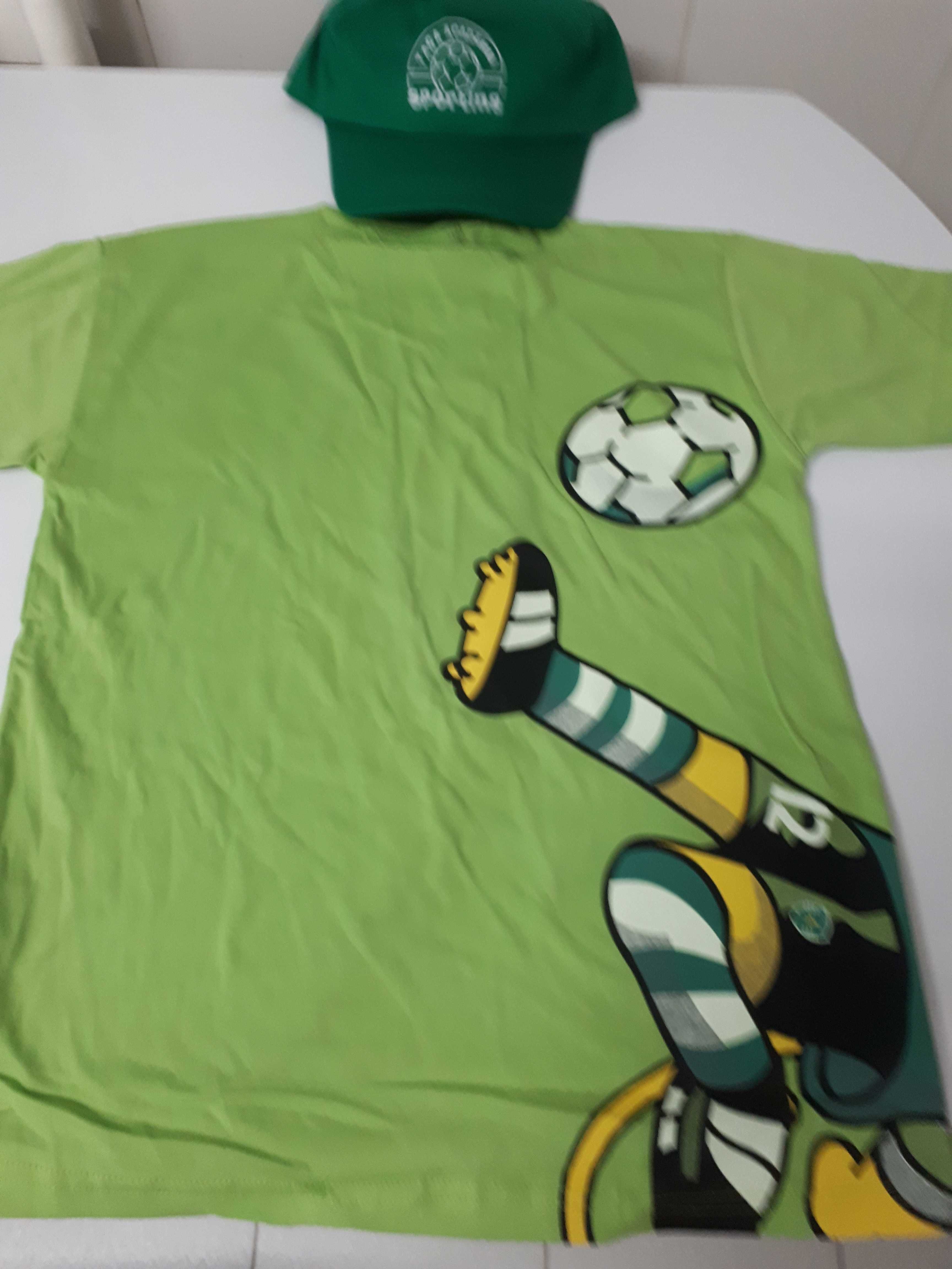 Camisola S e Boné da Taça Academia Sporting NOVO