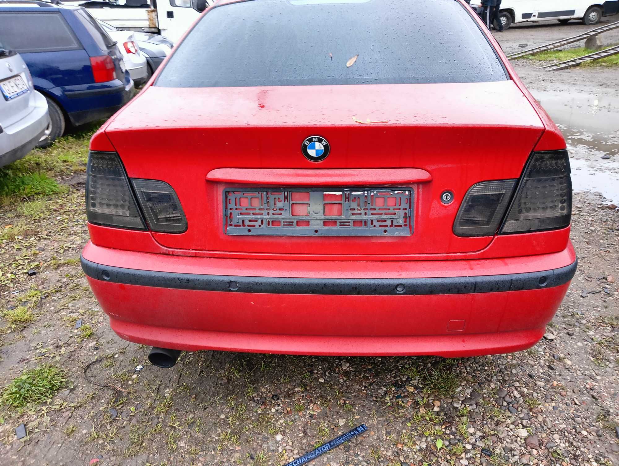 bmw e46 lampy tył ciemna e46