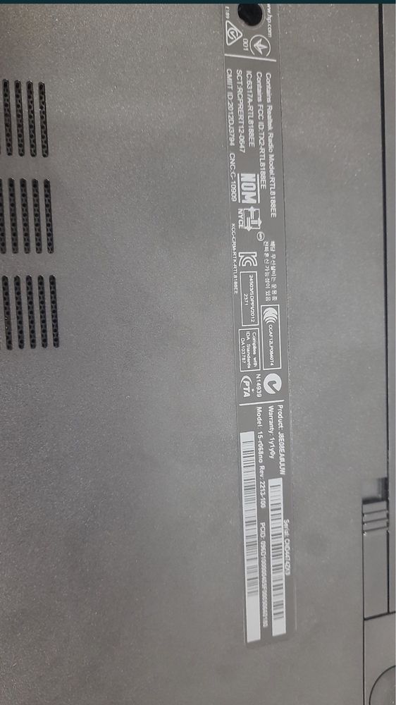 Ноутбук 15-r068no Intel celeron n2840 Ddr3 4gb Hdd 500gb