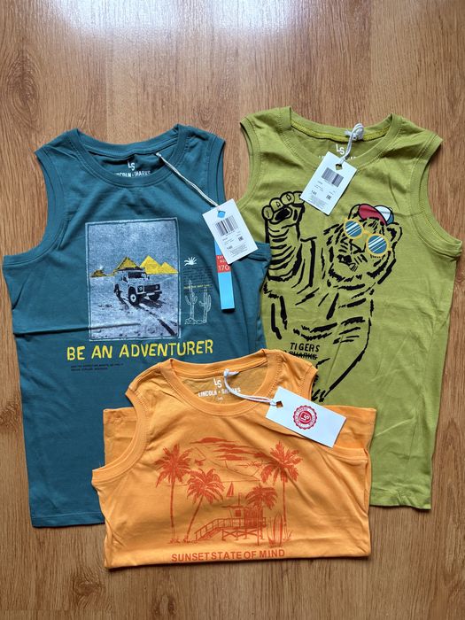 Nowe koszulki na ramiączkach rozmiar 146