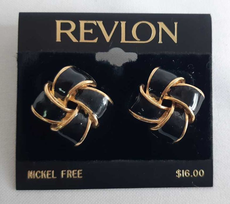 Винтажные серьги пусеты Revlon Morlee USA