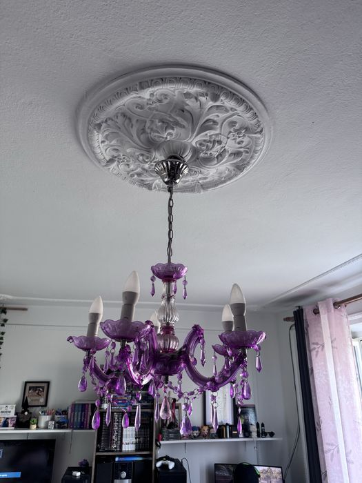 Żyrandol lampa 5- żebrowa