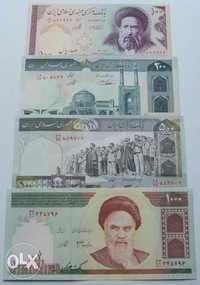 Banknoty IRAN - Zestaw !!! Stan Bankowy UNC !!! Kolekcjonerskie