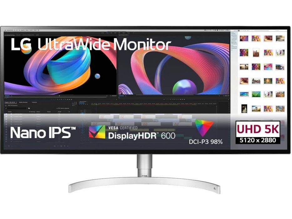 Monitor LG 34WK95U IPS UltraWide WUHD Thunderbolt3 5K usado muito bom