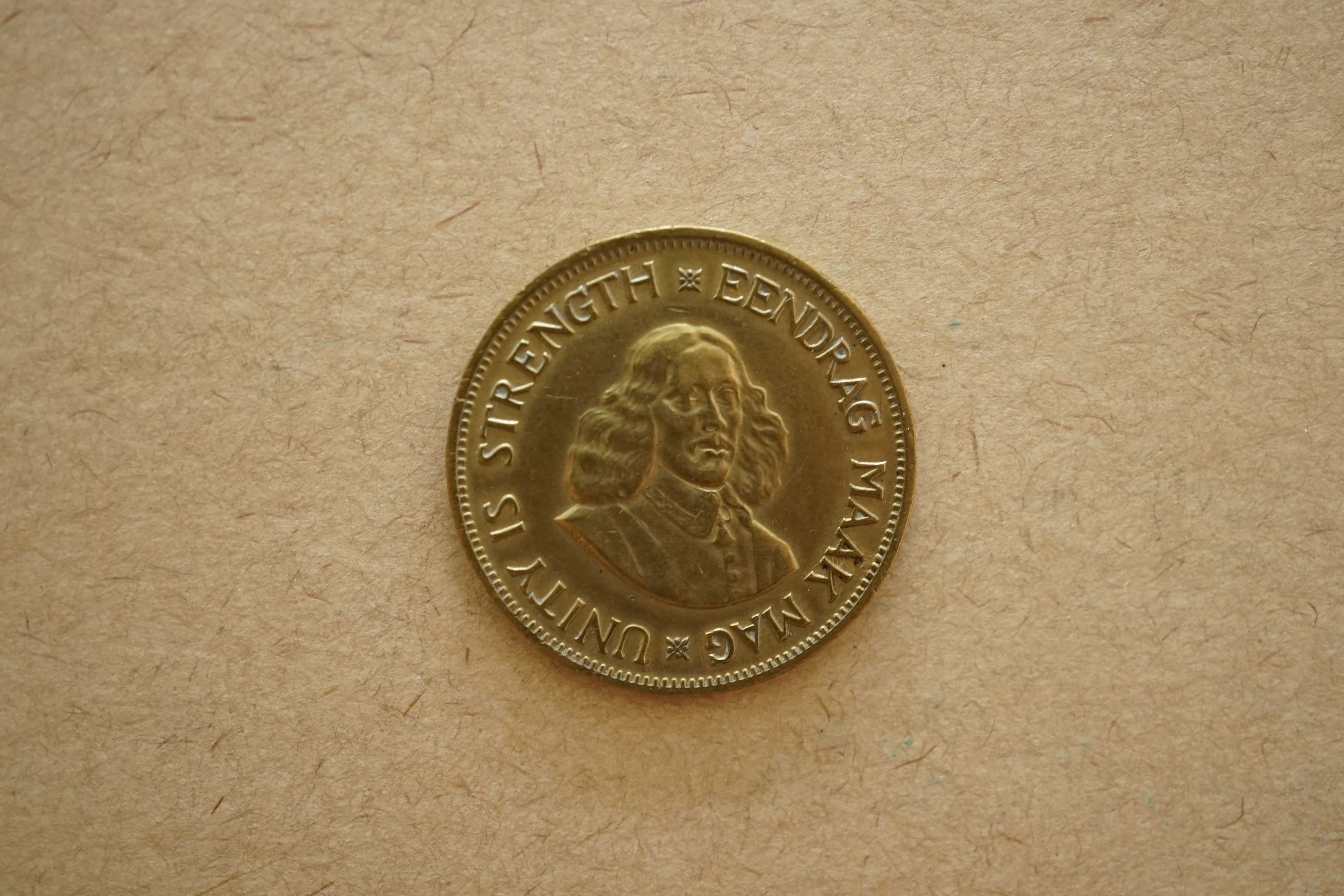 Lote 3 Moedas África do Sul 1 centavo 1961, 1 e 1/2 centavos 1962