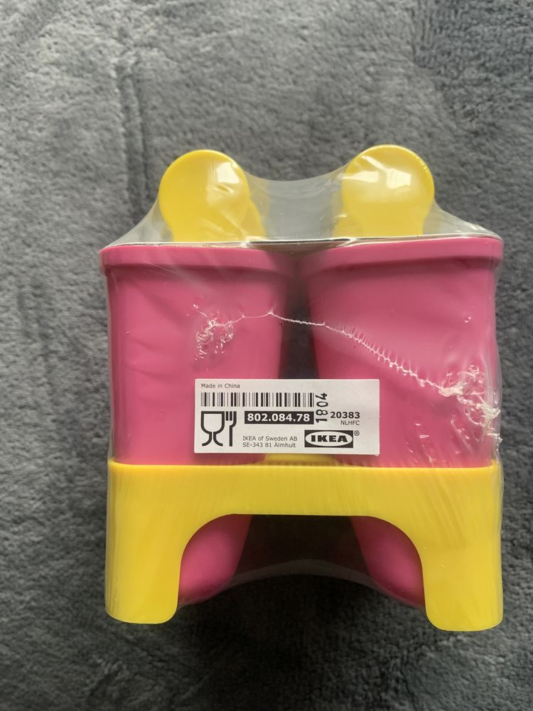 Ikea chosigt foremki do lodów 6szt różowy