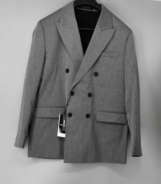 Elegancka marynarka dwurzędowa Jack&Jones 54 dark grey regular