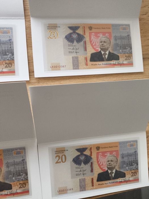 20 zł Lech Kaczyński - banknot kolekcjonerski
