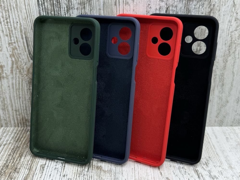 Не пачкаются! Чехол Silicone Case на Motorola G14/ G32/ G60. Микрофибр