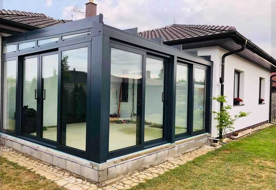 Ogród zimowy patio zadaszenie z aluminium