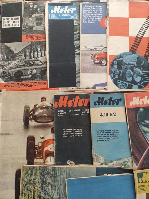 Czasopisma 1962 Motor 15szt