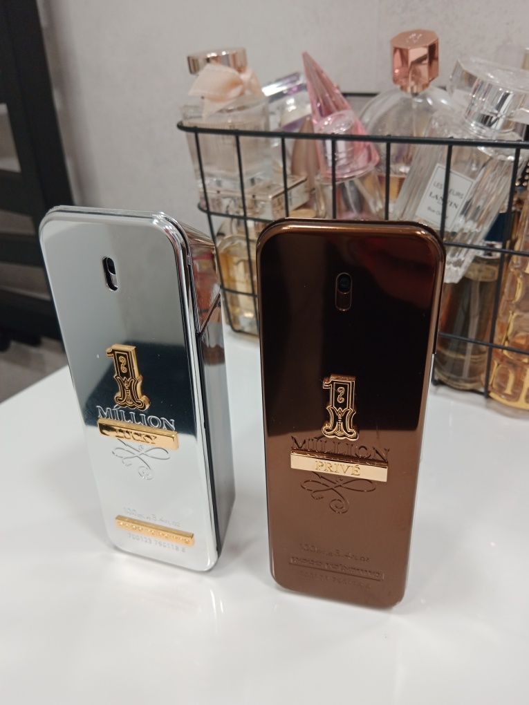 Flakon po perfumach 2 flakony puste 1 Million Lucky Prive kolekcja