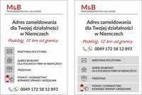 Meldunek w Niemczech  dla FIRM / Adres Niemiecki / Skrytka pocztowa