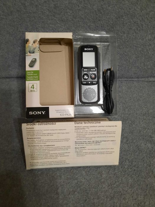 Dyktafon cyfrowy SONY