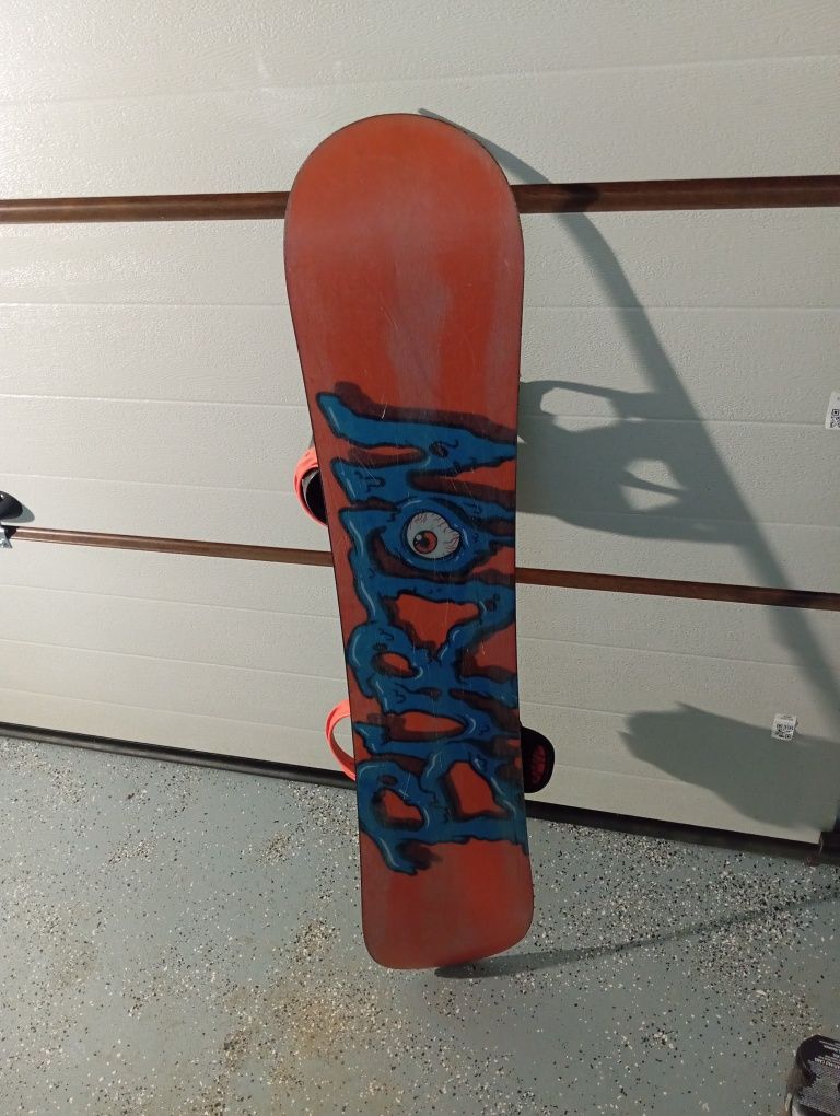 Deska snowboardowa Burton chopper 130 wiązania snowboardowe komplet