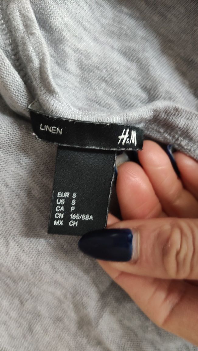 Koszulka t-shirt lniana rozm S/m