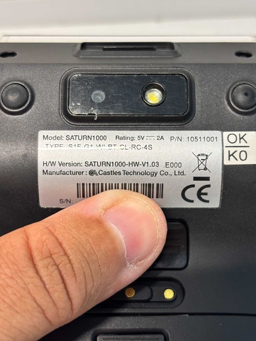 Terminal de Pagamentos TPA Saturn 1000 Castle Desbloqueado Impressora