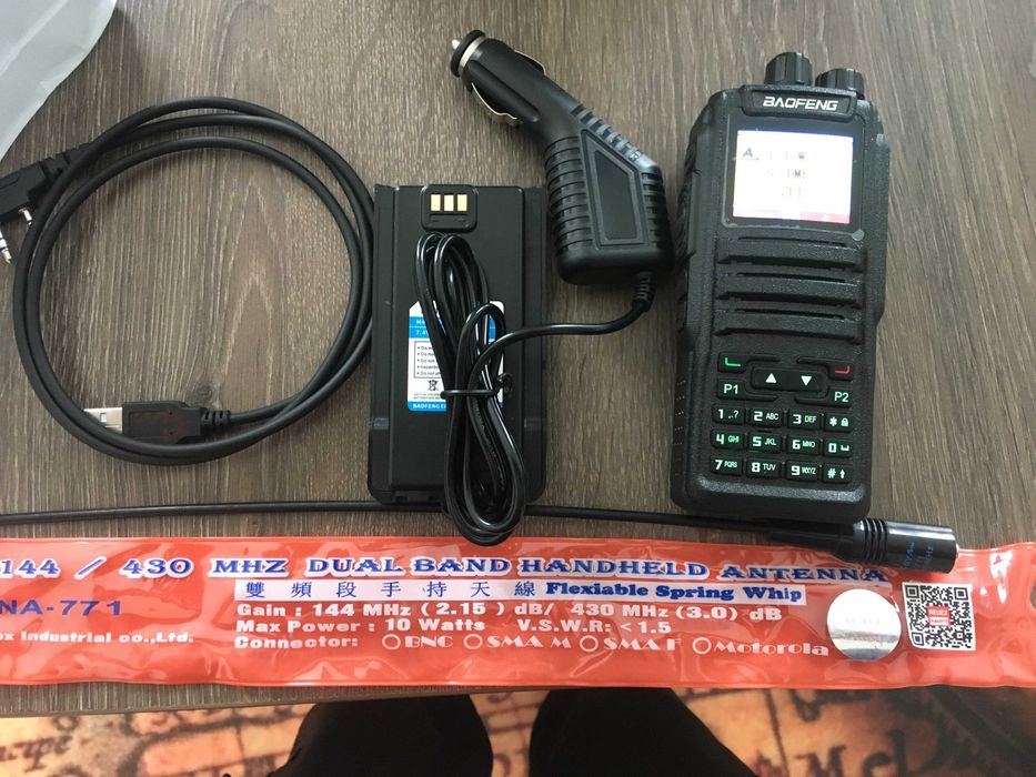 Baofeng DM-1701 DMR ,  Analog + dodatki  - extra zestaw !