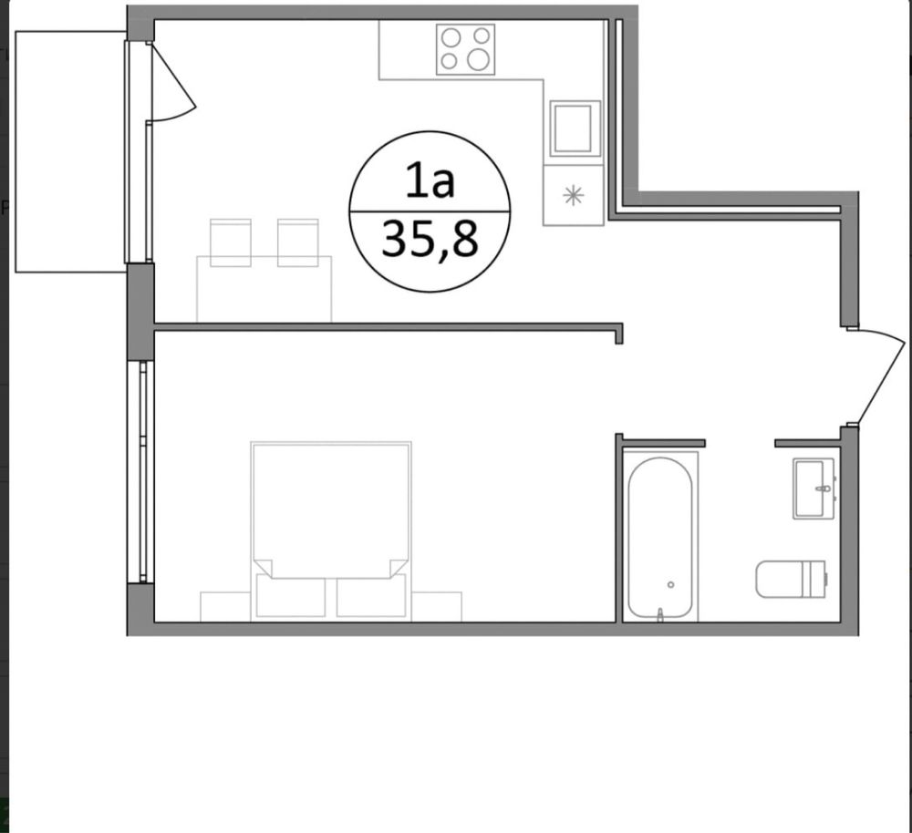 Продаж 1 кімн квартири 36 м2 в ЖК Грінвуд-3 в Брюховичах