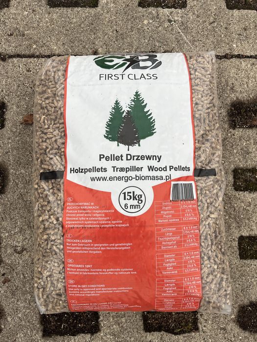 Paleta 1150 worek Pellet drzewny 6 mm Certyfikat Fabich EB