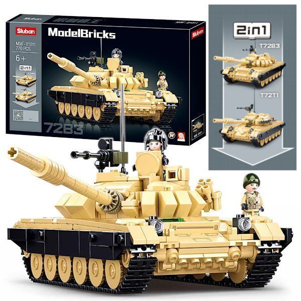 Klocki Czołg Rosyjski 2w1 T-72B3 T-72M1 Wojsko komp. LEGO