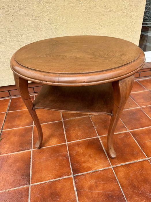 ława artdeco prl stolik kawowy patyczak stół vintage okrągły ludwik