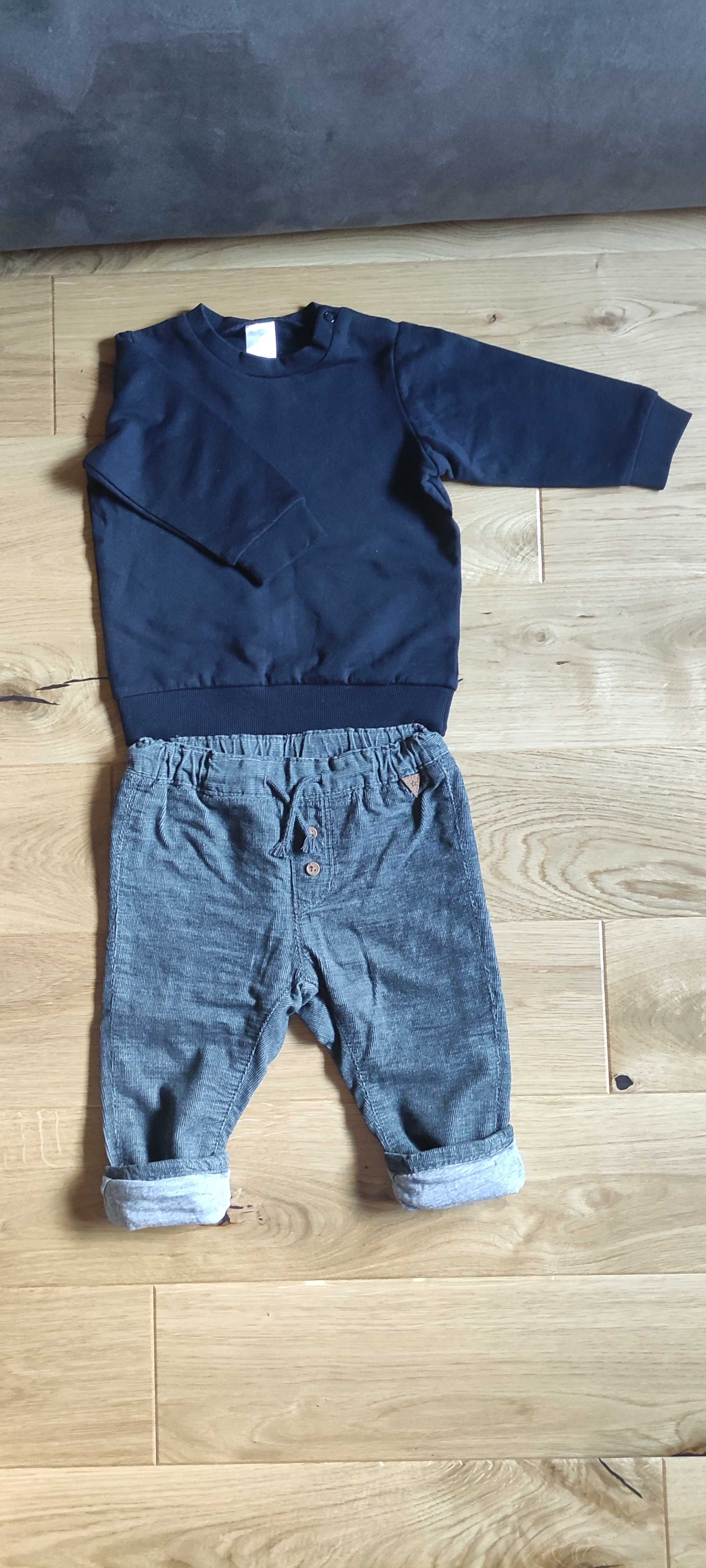 Spodnie+bluzy H&M rozm.74 dla chłopca