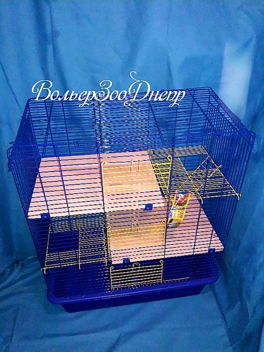Клетка для грызунов 80х45х107 3-уровневая Шиншилла-80 краска