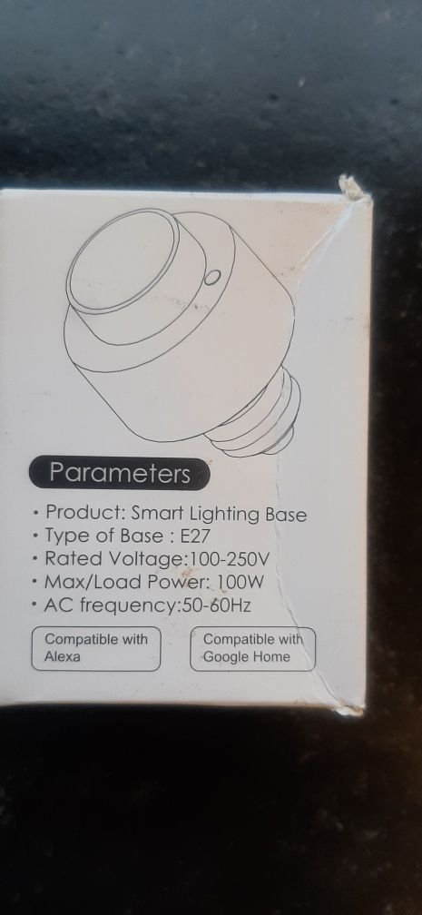 Smart adapter do żarówek E27 WiFi zdalne sterowanie