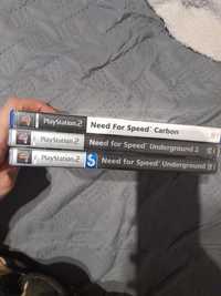 Zestaw Need for Speed Underground 1 oraz 2. oraz Carbon PS2