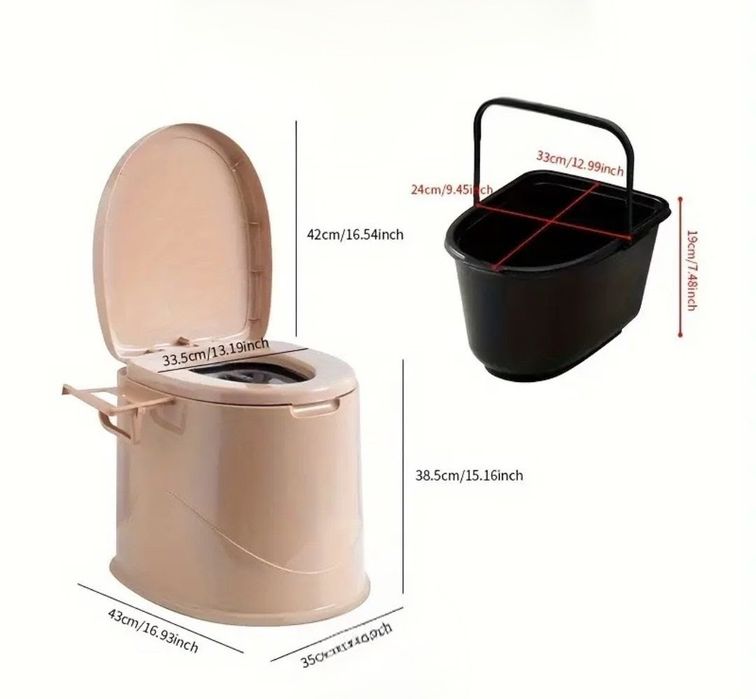 Toaleta turystyczna przenośna dla seniora