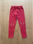 Ocieplane spodnie zimowe 134 cm legginsy grubsze