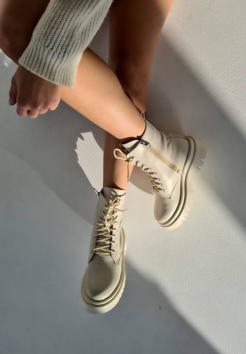 Жіночі зимові ботинки натуральна шкіра та хутро