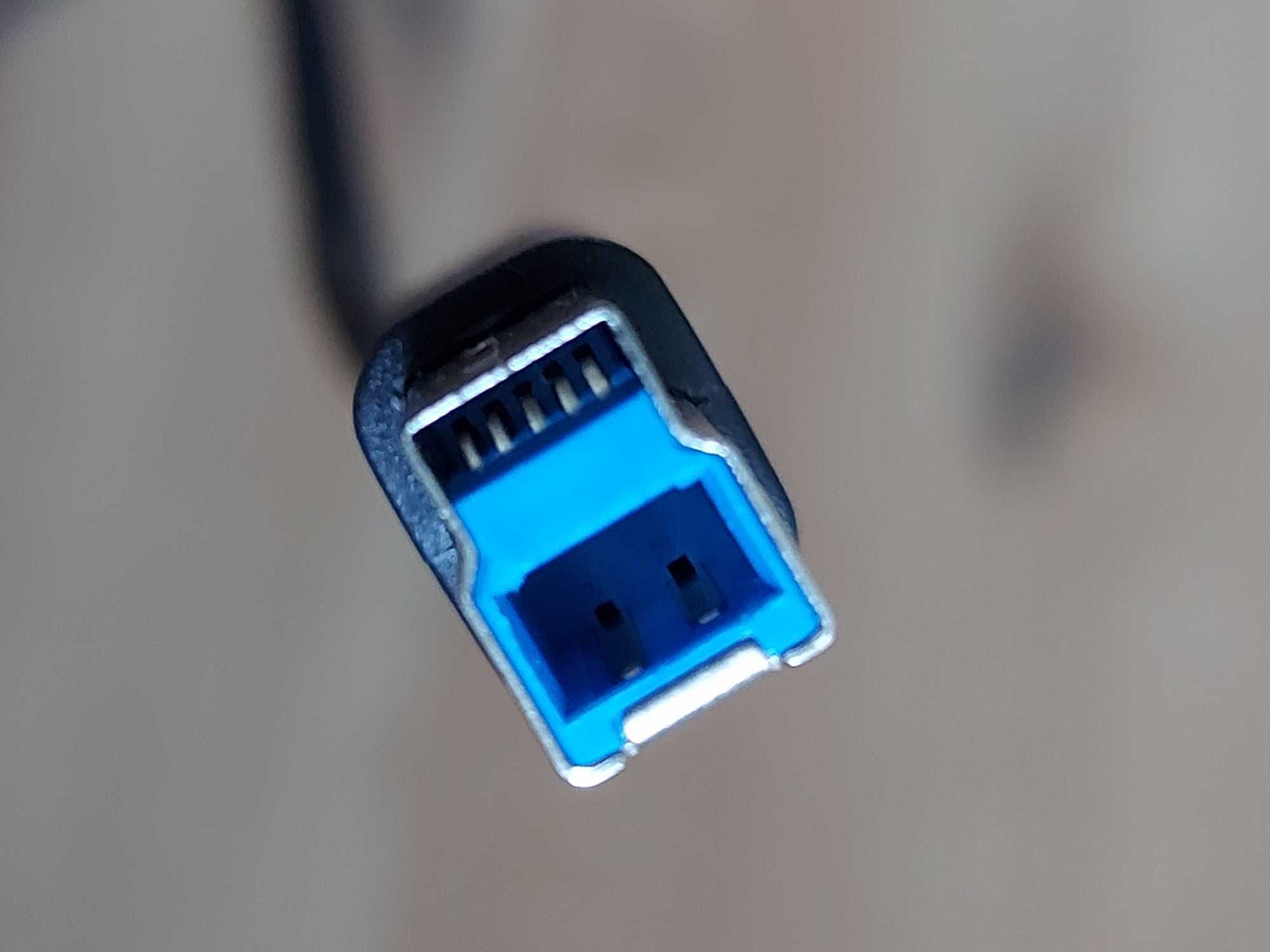 Kabel przewód USB 3.0 Typ-B Typ-A do drukarki skanera dysku 1.8m 180cm