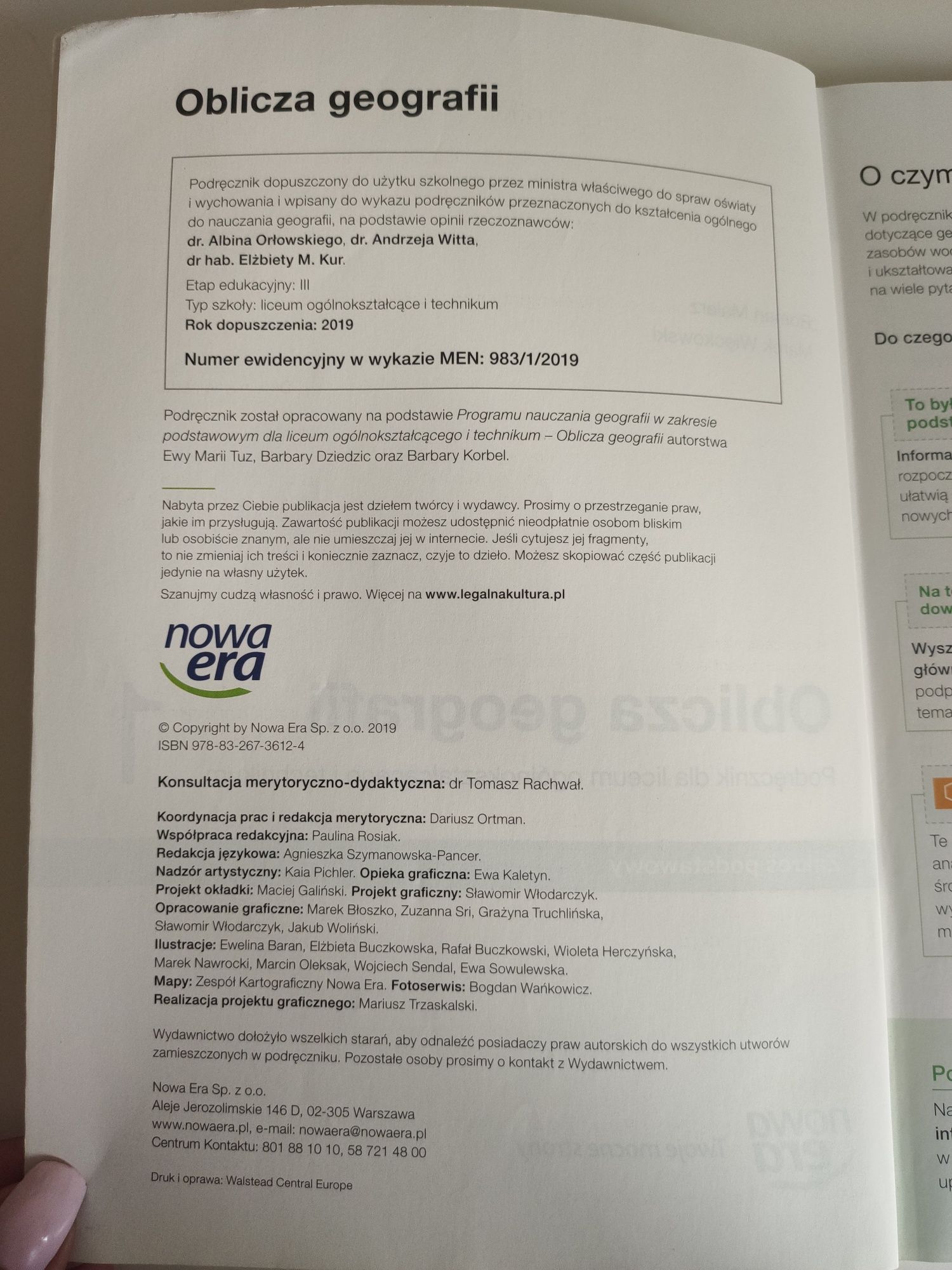 Geografia - oblicza geografii podręcznik do klasy 1