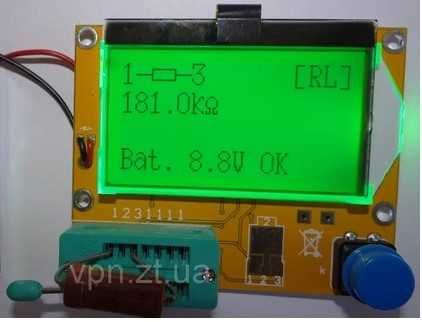LCR-T4 РОС 1.13 rev.811 тестер напівпровідників, ESR, LCR atmega328P