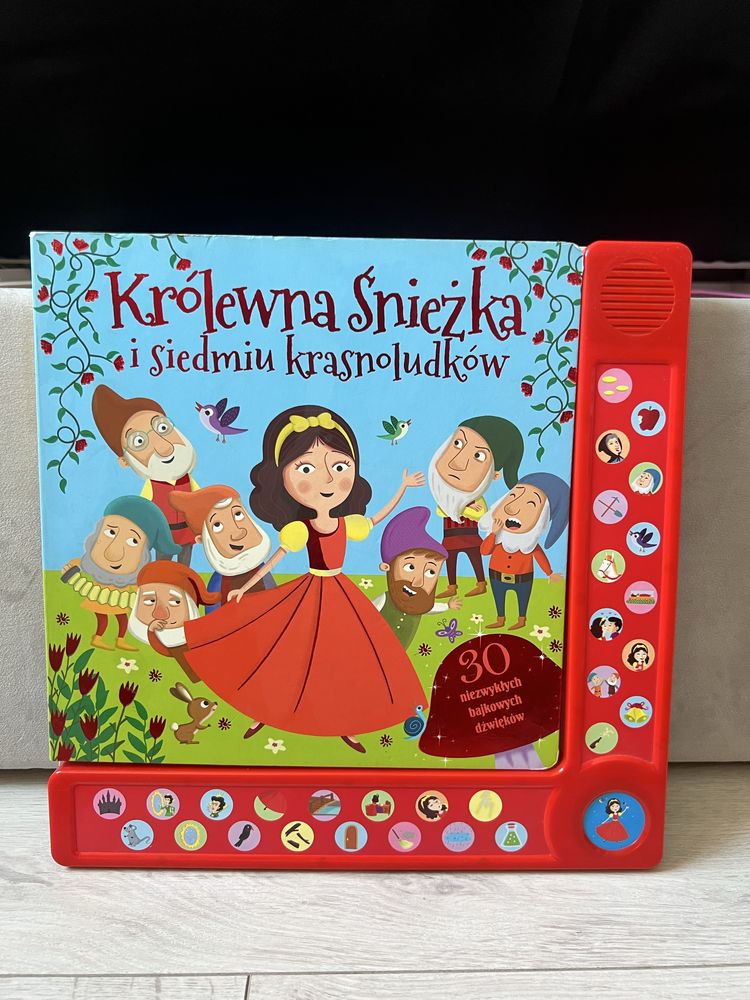 Książka Królewna Śnieżka i siedmiu krasnoludków grająca Olesiejuk