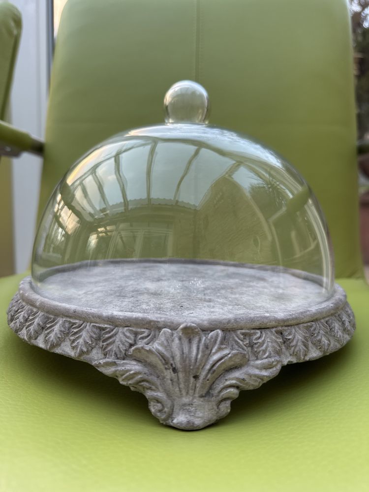 Ceramiczna taca ze szklaną pokrywką patera HAND MADE Home&you