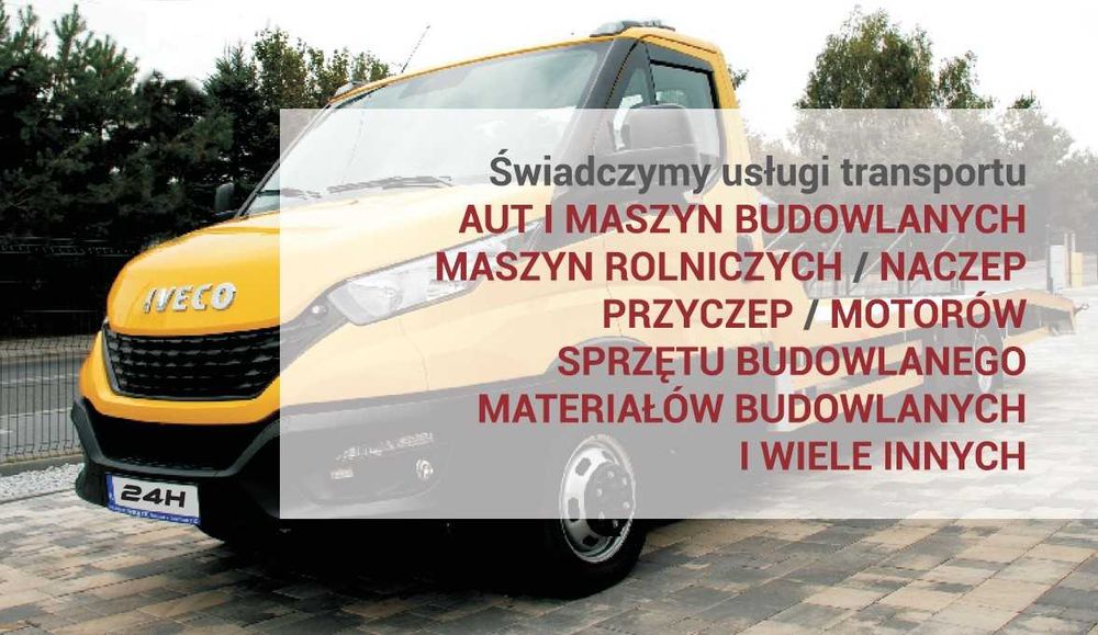 Pomoc drogowa 24 h. Laweta, holowanie Zapraszamy