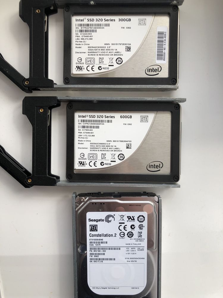 Жорсткий диск SSD Seagate , Intel