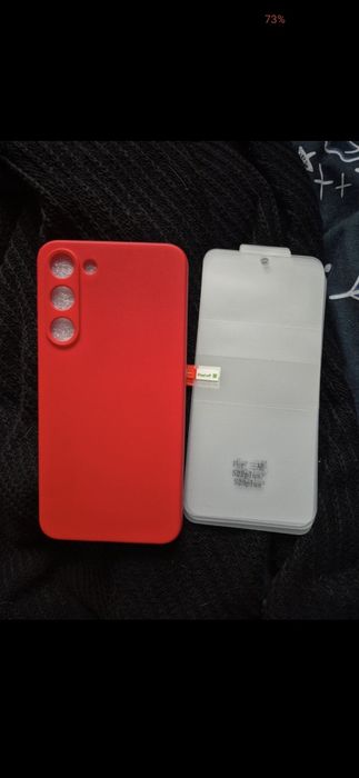 Etui czerwone Samsung Galaxy s23 plus Folia ochronna ekranu