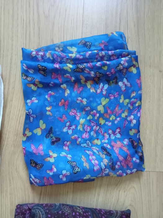 Conjunto 4 lenços de senhora floral natureza