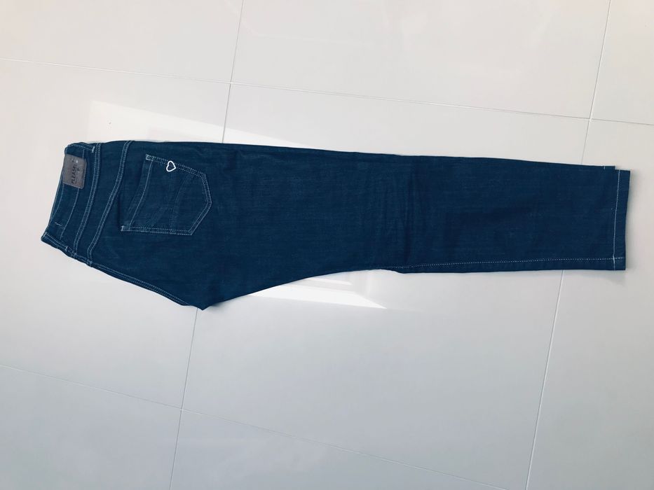 Please granatowe włoskie dżinsy L. Ideał