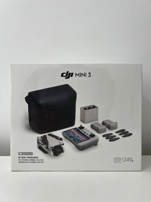 DJI Mini 3 Fly More Combo (DJI RC) Wideo 4K HDR
