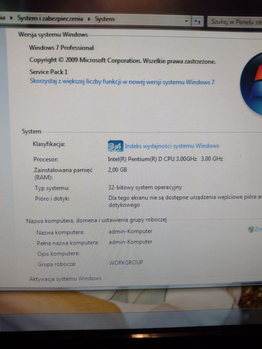 Komputer stacjonarny hp