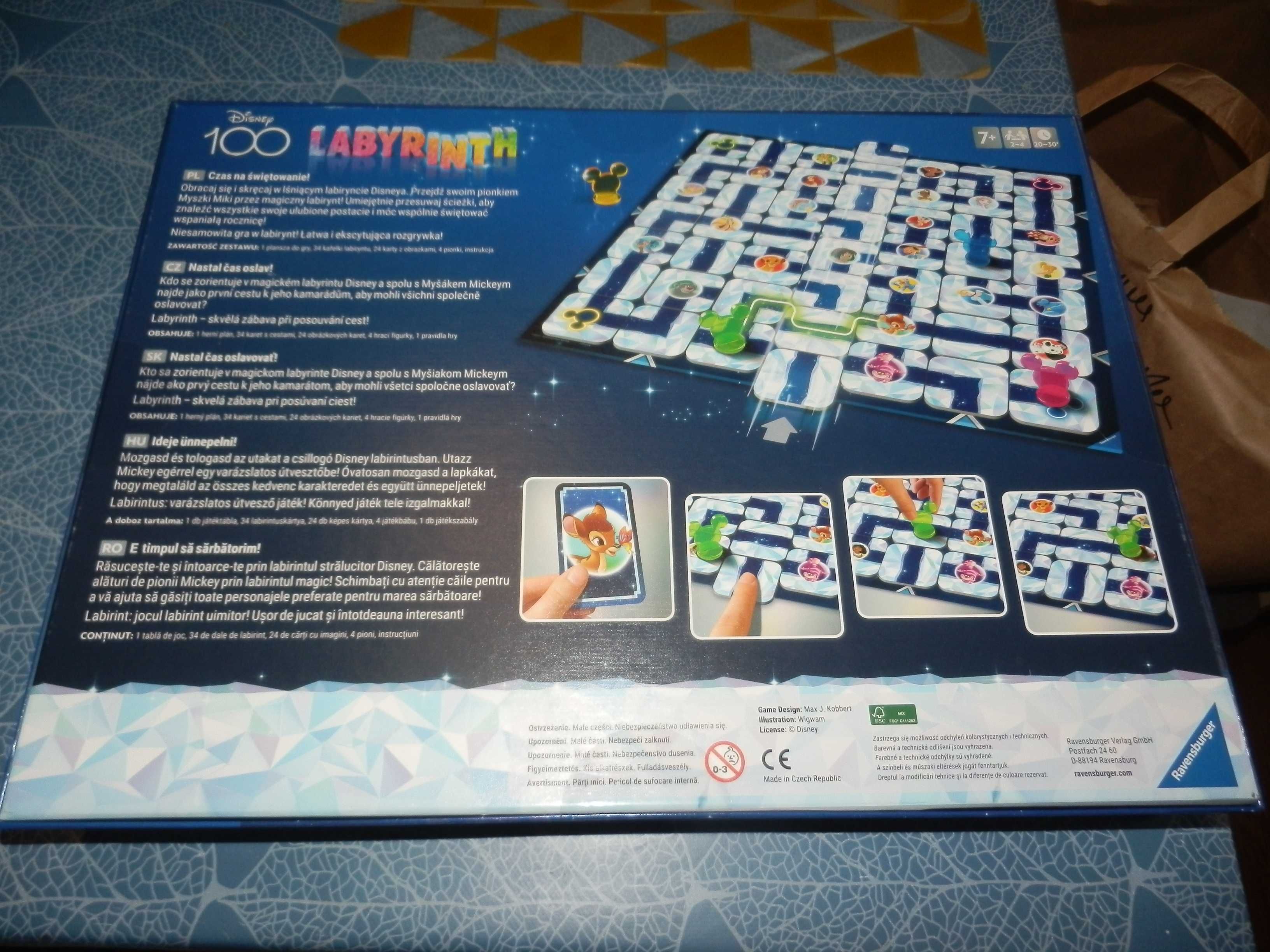 Gra planszowa Ravensburger Labyrinth Disney Nowa