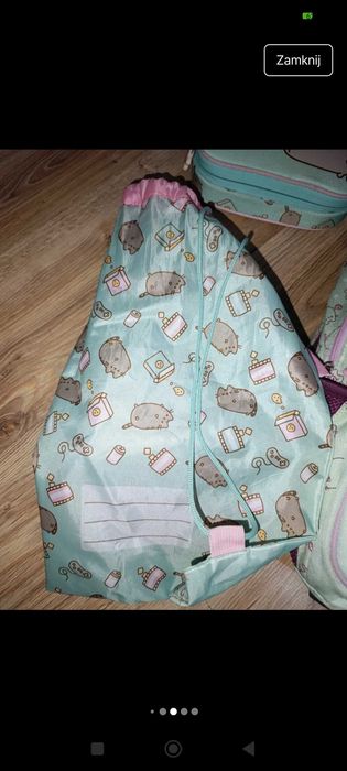 Pusheen zestaw plecak piórnik worek
