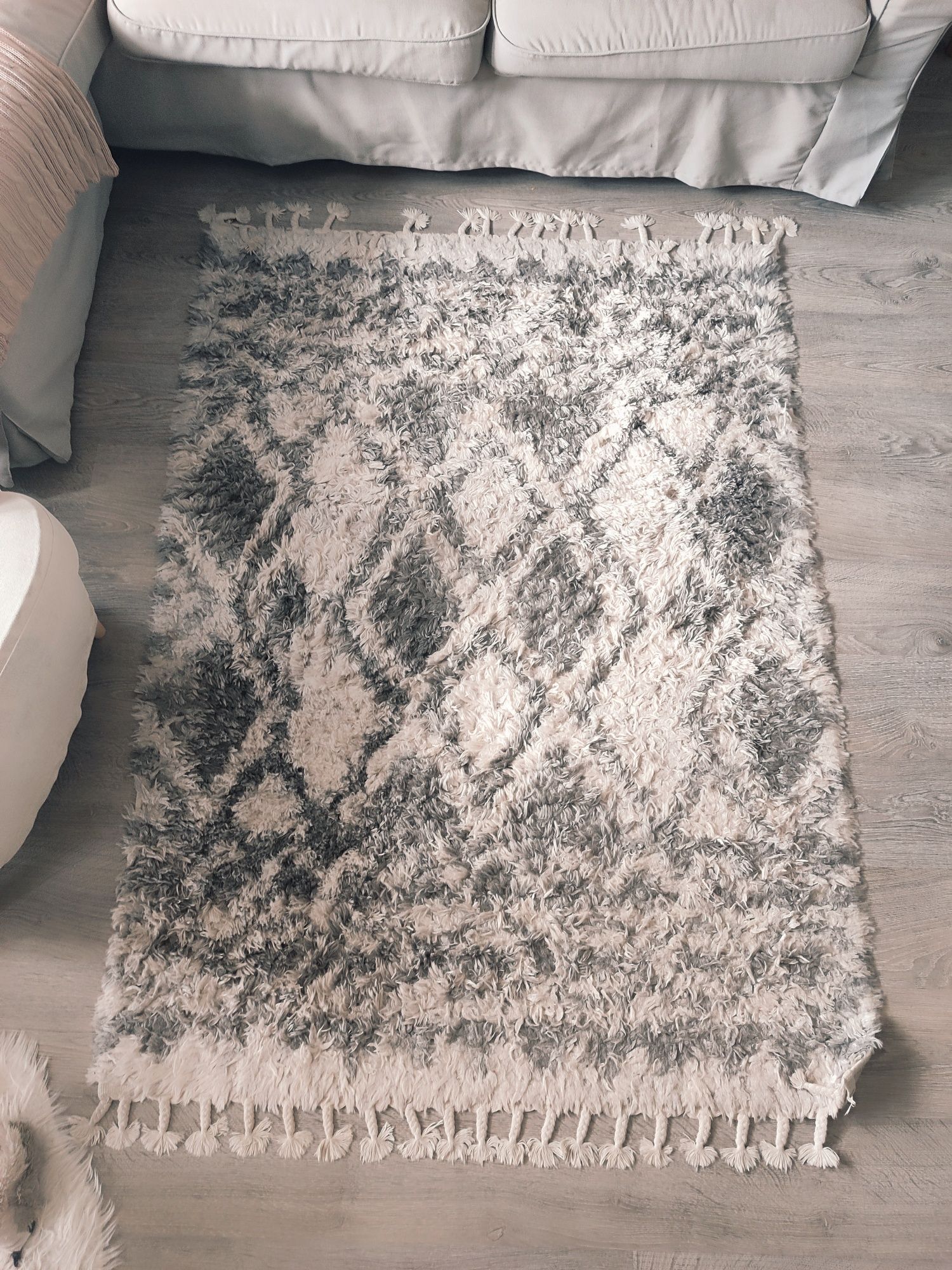 Dywan Shaggy 120 cmx170 cm gruby Boho