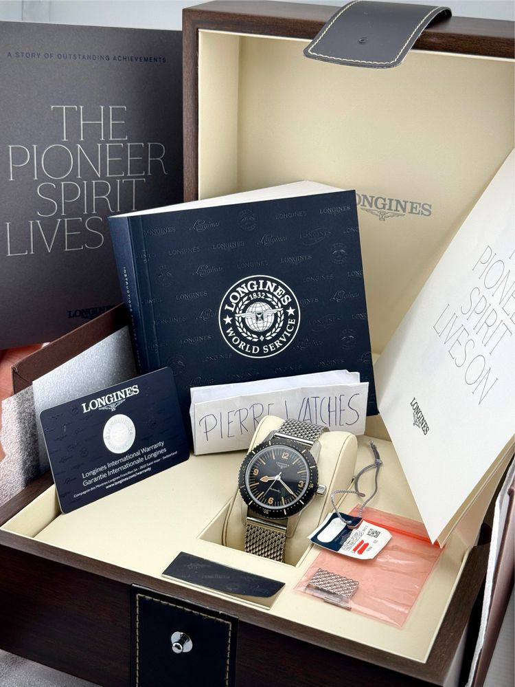 FVAT 23% FULLSET Longines Heritage Skin Diver 42 mm ref. L2.822.4.56.6