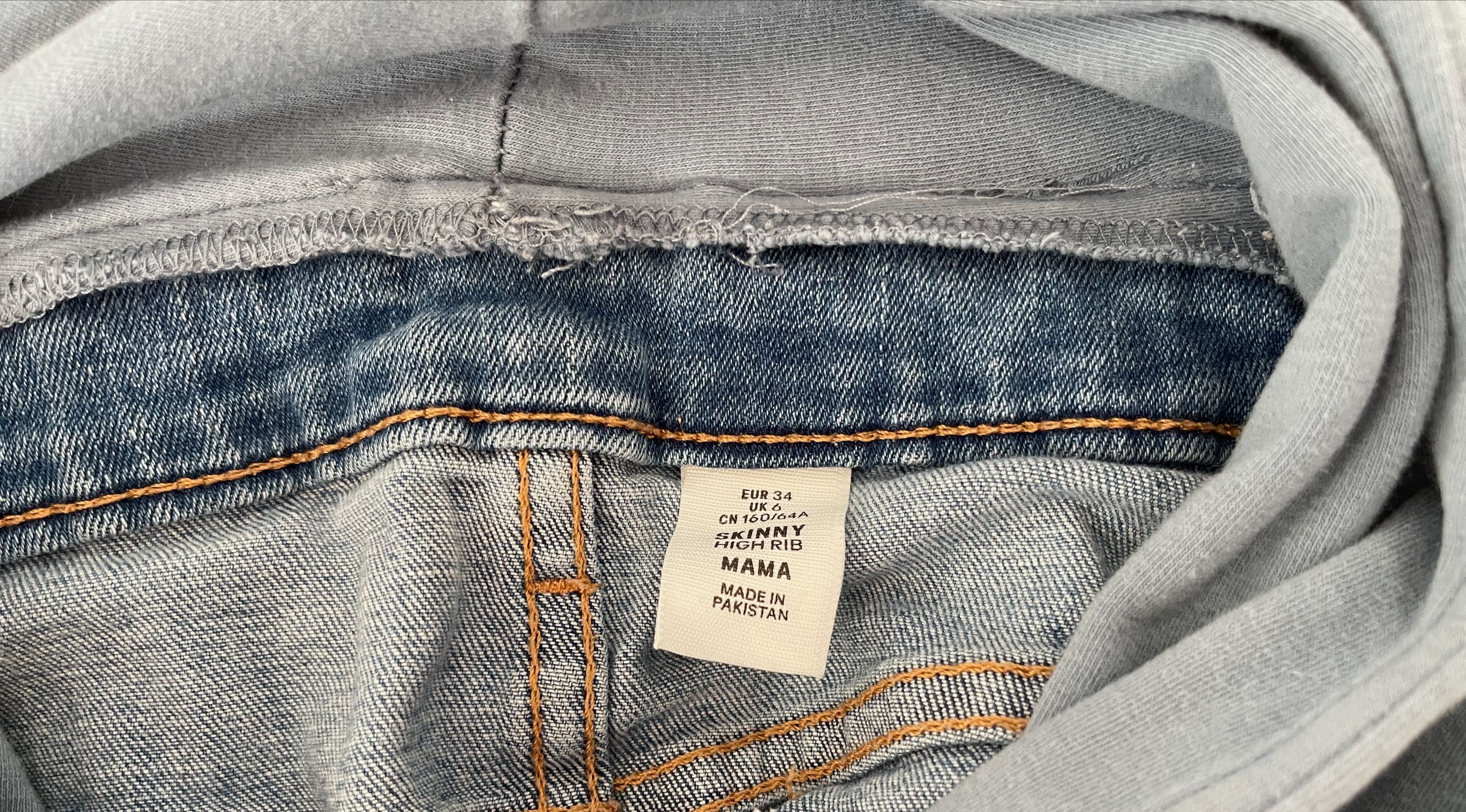Spodnie ciążowe MAMA Skinny Jeans H&M rozmiar 34